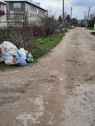 У місті на Тернопільщині сміття тижнями стоїть на вулицях (фотофакт)