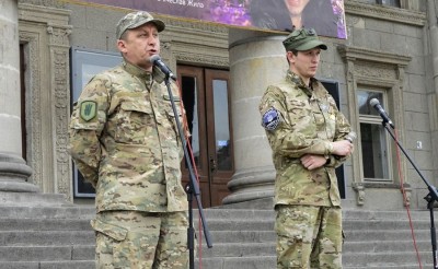 «Свободівці», що брали участь в АТО, привітали патріотичну молодь Тернополя