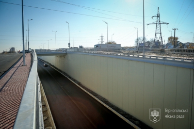 У Тернополі поблизу Гаївського шляхопроводу триває влаштування нової дворівневої транспортної розв’язки