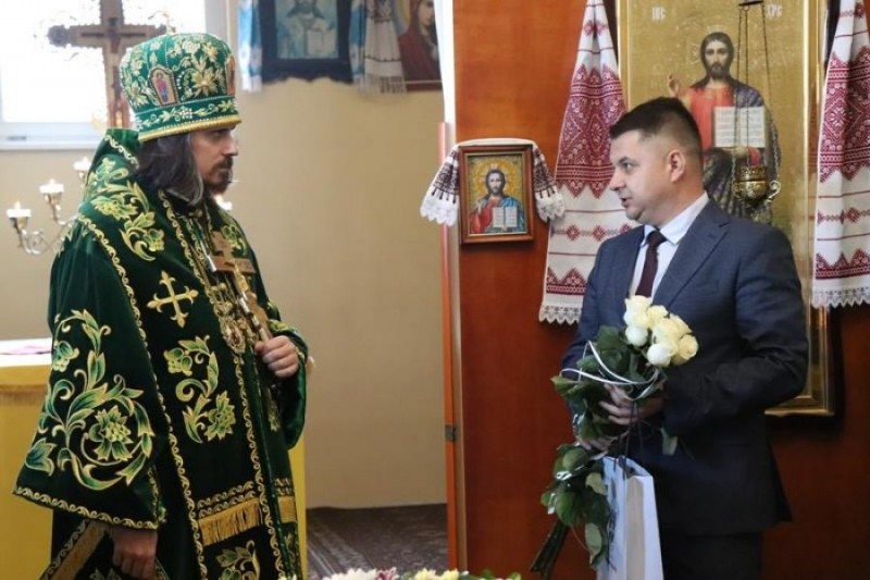 Віктор Овчарук привітав архієпископа Нестора з тезоіменинами