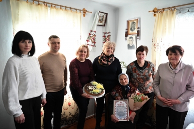 Жителька Тернопільщини відзначає свій 100-річний ювілей