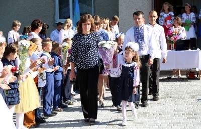 У сільську школу у Полупанівці пішло вісім першокласників (фоторепортаж)