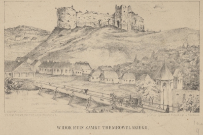 У мережі показали старовинну гравюру з зображенням замку на Тернопільщині