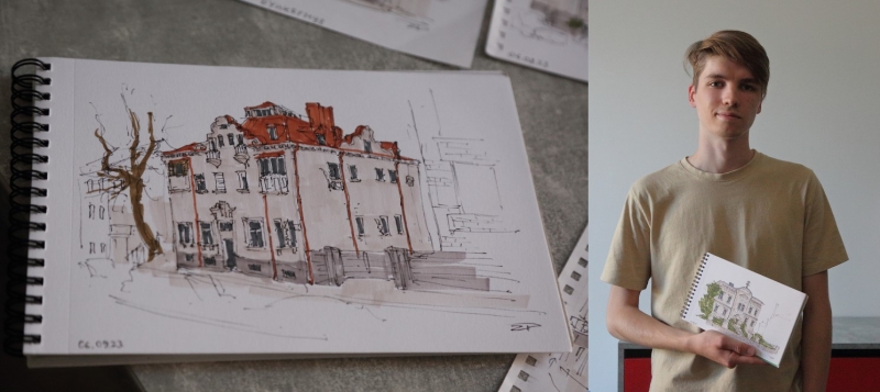 “Це наша культурна спадщина”: тернополянин малює пам’ятки архітектури міста