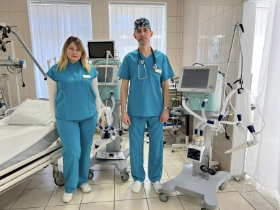 Лікарня на Тернопільщині отримала два апарати ШВЛ від благодійників з Італії