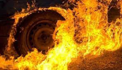 На Тернопільщині вщент згорів автомобіль