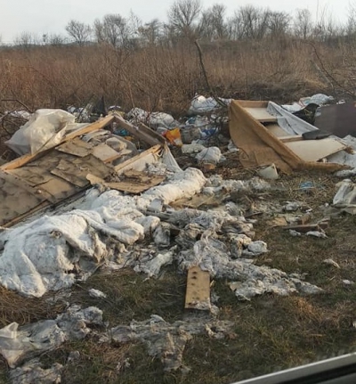 Шифер, пляшки та матраци: на Тернопільщині пасовище «потопає» у смітті (фото)