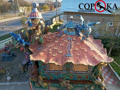 Мешканці Тернопільщини з бетону створюють скульптури героїв мультфільмів (фото)
