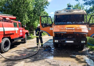 У Тернопільській області горів &quot;КАМАЗ&quot;