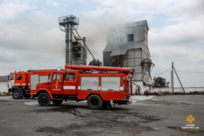 На території одного із підприємств Тернопільщини виникла пожежа зернової сушки