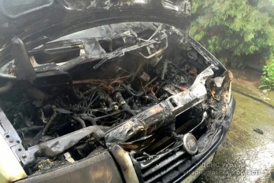 Поблизу Тернополя загорівся автомобіль