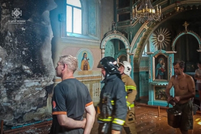 На Тернопільщині горіла церква