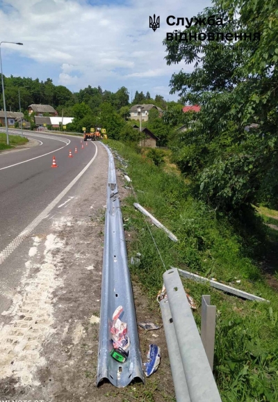 На Тернопільщині винуватець ДТП платитиме за пошкоджене бар’єрне огородження та дорожні знаки?