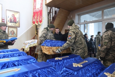 На Тернопільщині перепоховали тіла десяти вояків УПА