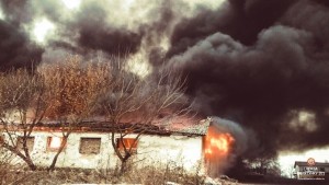На Тернопільщині загорілось приміщення ферми(ФОТО)