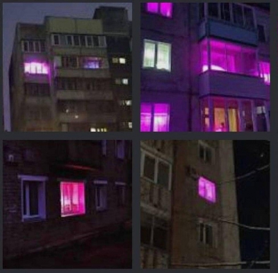 У Тернополі поліцейські часто помічають будинки з вікнами, підсвіченими рожевим чи фіолетовим світлом