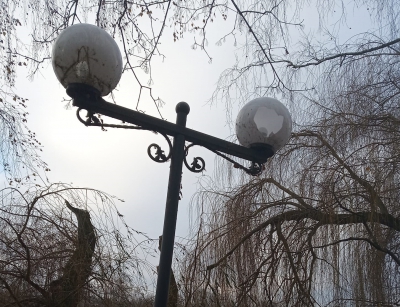 На Тернопільщині невідомі розбили вуличний ліхтар (фотофакт)