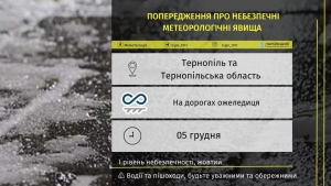 Якою буде погода на Тернопільщині сьогодні?