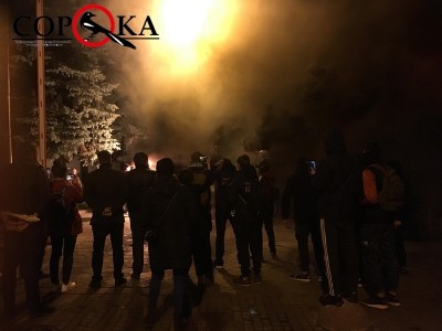 Через смерть активістки у Тернополі під Головним управлінням нацполіції відбувся мітинг