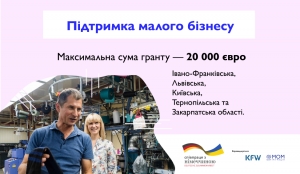 На Тернопільщині реалізовують програму грантової підтримки мікро- та малого бізнесу