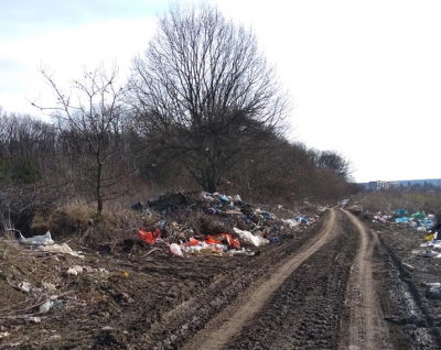 «Сліди цивілізації»: на Тернопільщині сміття не довозять до звалища (фото)