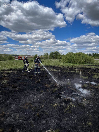 На Тернопільщині ліквідовують пожежу торфу