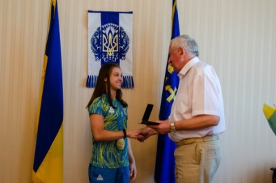 Гімнастка Анастасія Бачинська отримала відзнаку «Гордість Тернопілля»