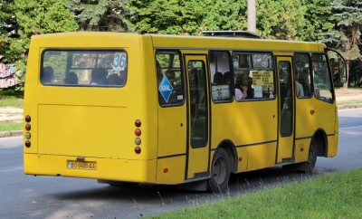 У Тернополі автобусний маршрут №36 курсує через вул. Євгена Коновальця