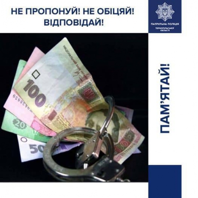 За порушення ПДР - 200 грн: у селі поблизу Тернополя чоловік намагався &quot;купити&quot; поліцейських