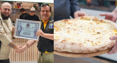 Понад сто видів сирів в одній піці: кухар з Чорткова Віталій Колошиць знову встановив рекорд (фото)