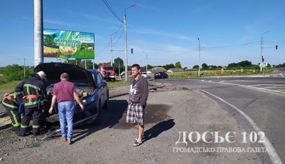 ДТП через несправний світлофор: на перехресті у Теребовлянському районі зіткнулося два автомобілі