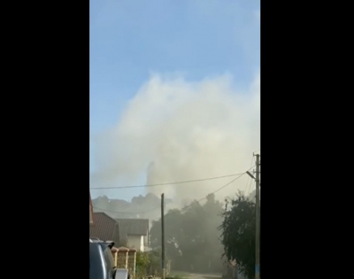 Місто на Тернопільщині – повністю в диму (відео)
