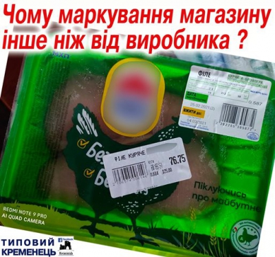 Житель Тернопільщині у мережі розповів про курйоз з покупкою курячого філе