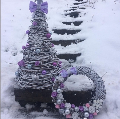 Декоративні ялинки талановитої мешканки Тернопільщини прикрасять дім не тільки на Різдво