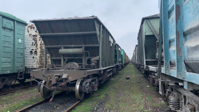 На залізничній станції Тернополя виявили 35 російських вагонів