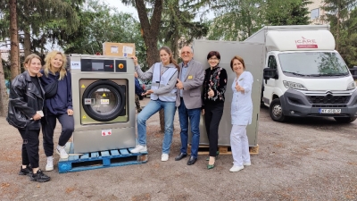Тернопільська лікарня отримала від іноземних благодійників пральну та сушильну машини