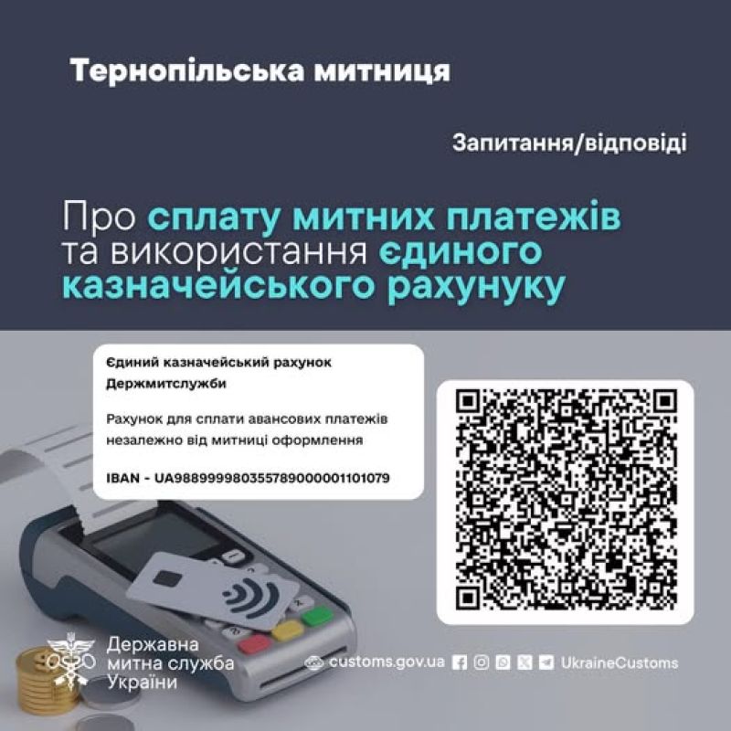 Сплата митних платежів по-новому: у Тернопільській митниці роз'яснили нововведення