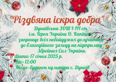 У громаді на Тернопільщині проведуть благодійний захід для ЗСУ