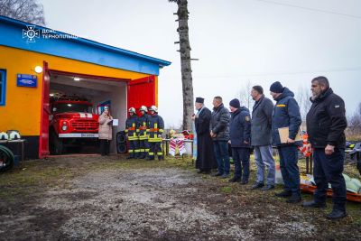 На Тернопільщині відкрили добровільну пожежну команду у Снігурівці