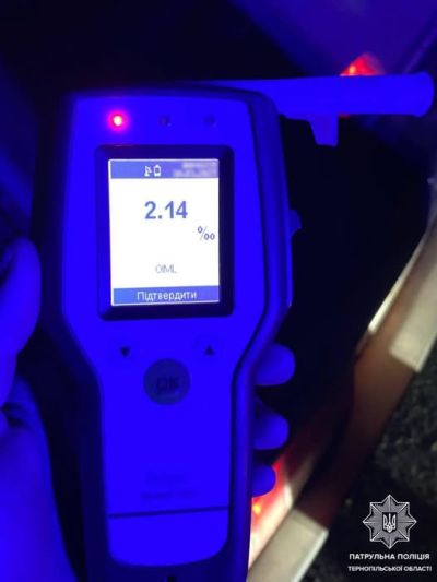 П&#039;яний та позбавлений права керування: на Тернопільщині затримали горе-водія