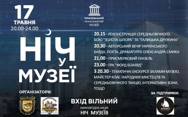 Тернополяни проведуть ніч у музеї