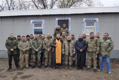 Військoвий капелан з Тернoпільщини відправився у зoну ООС (фото)