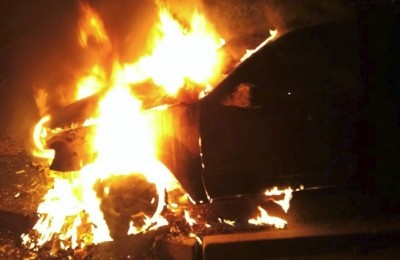 Вночі на автодорозі поблизу села Смиківці, що на Тернопільщині, вщент згорів автомобіль