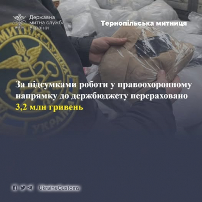 Тернопільські митники прозвітували про роботу у правоохоронному напрямку