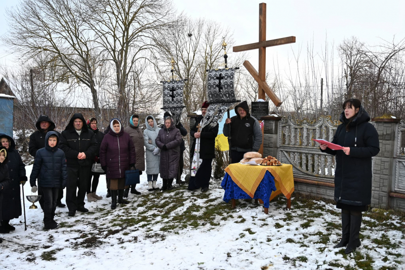 У Лановецькій громаді освятили Хрест Пам&#039;яті родині Гаврилюків