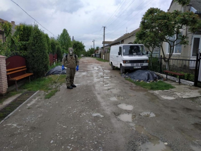 На Тернопільщині рятувальники сьогодні дезінфікували село
