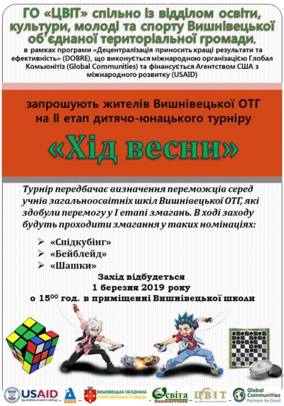 Із найсучаснішими іграми у Вишнівецькій ОТГ стартує турнір для школярів