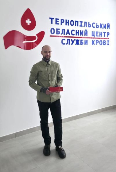 Відзнаку «Почесний донор України» вручили Богдану Бартошу з Тернопільщини