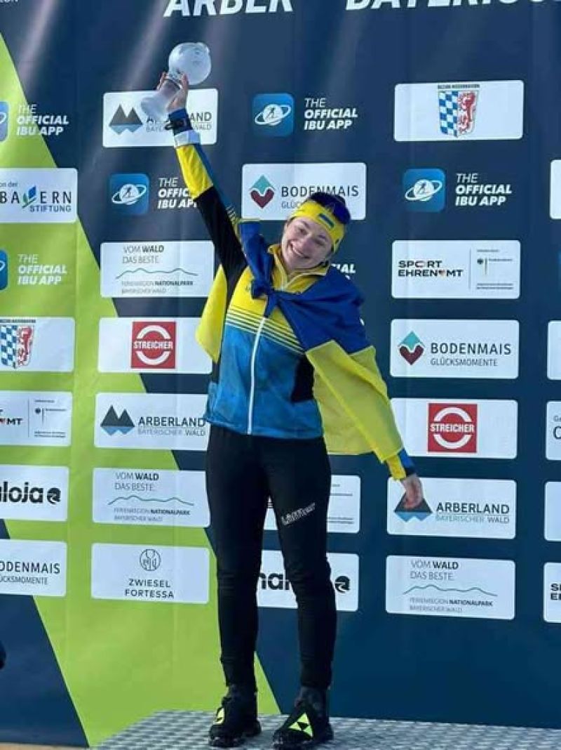 Юна біатлоністка з Тернопільщини — володарка Малого кришталевого глобуса юніорського Кубка IBU