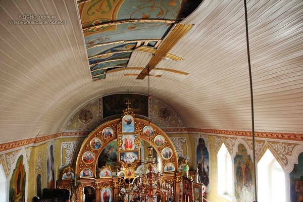 На Тернопільщині горіла церква